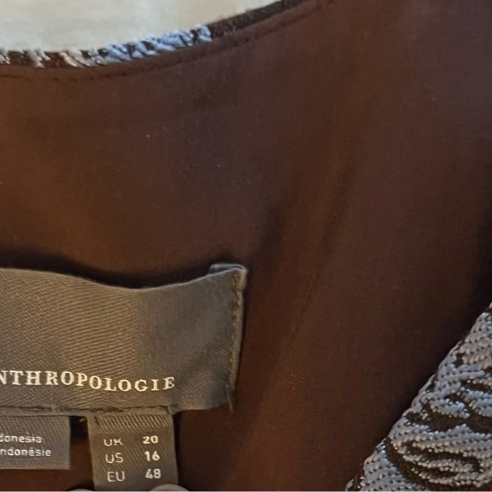 NWT By Anthropologie Brocade Midi Skirt size 16 - Picture 7 of 9